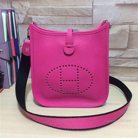 pink hermes evelyne bag|hermes evelyne bag for sale.